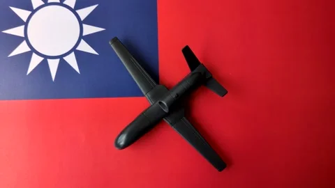 Taiwanese drone unmanned autonomous technology of espionage and strikes on the e Stock Footage 340477634
