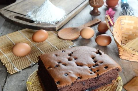 Taiwanese sponge cake Stock Photos