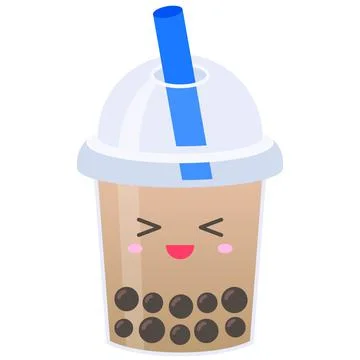 Taiwanese tea, Bubble tea vector illustration Stock Illustration