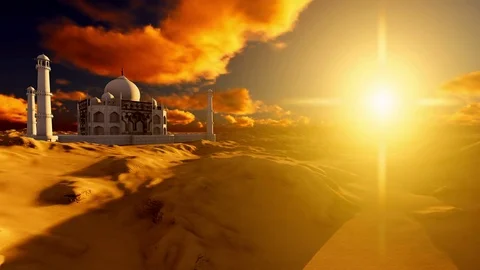 Taj Mahal abstract concept Video stock 79751917