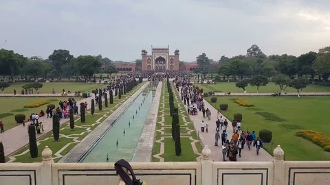 Taj Mahal, Agra 스톡 동영상 87153293