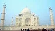 Taj Mahal In Agra India -  Timelapse In Motion 4K Stock Footage