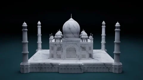 Taj Mahal Animation Stock Footage 325902874