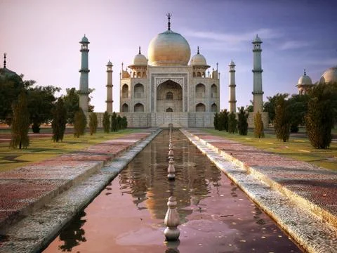 Taj Mahal Stock Illustration