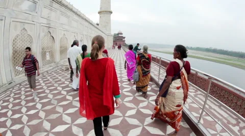 Taj Mahal in India Stock-Footage 59160814