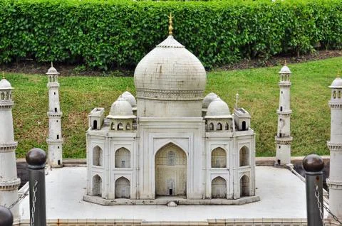 Taj mahal model Stock Photos