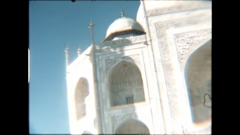 Taj Mahal Side View Stock Footage 276292744