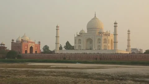 Taj Mahal - Sunset Stock Footage 11022744