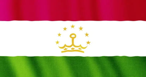 Tajik flag backdrop seamless animation. Видео 241633539