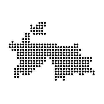 Tajikistan dotted vector map Stock Illustration