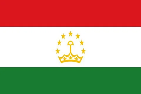 Tajikistan flag flat vector illustration Stock Illustration