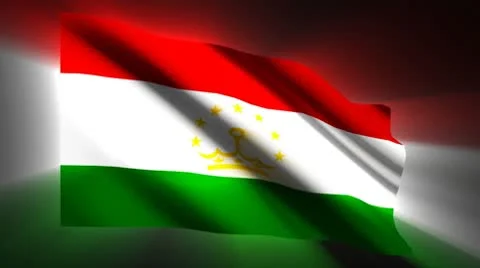 Tajikistan Flag Stock Footage 8961170