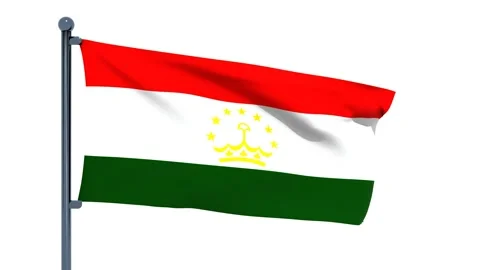 Tajikistan Flag Video stock 150541070