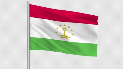 Tajikistan Flag Video stock 219408342