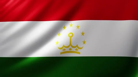 Tajikistan flag Video stock 326853527