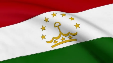 Tajikistan Flag Loop Background Stock Footage 250278902