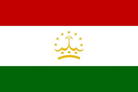 Tajikistan flag pattern background. Realistic national flag design. Abstrac.. Stock Illustration