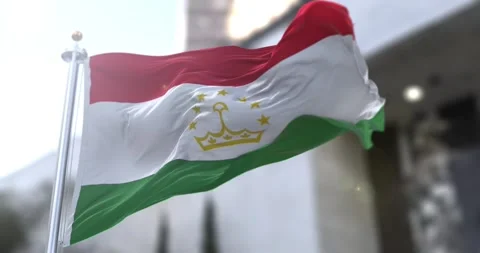 Tajikistan-flag-waving-seamless-loop-4k-60fps Stock Footage 331313629