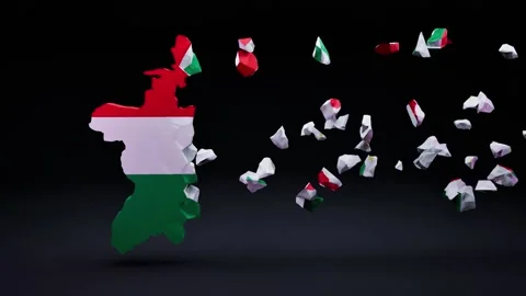 Tajikistan Map With Flag Stock Footage 324116615