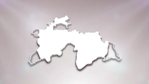 Tajikistan Map Intro Stock Footage 241983495