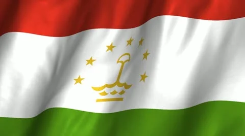 Tajikistan Waving Flag Stock Footage 12363792