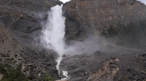 Takakkaw Falls Stock Footage 31869693