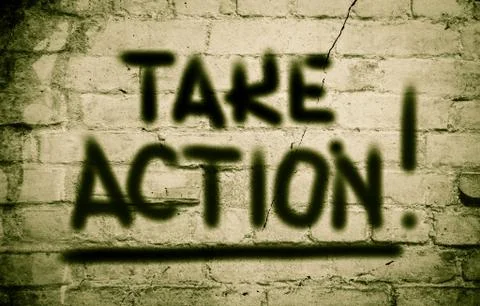 Take action concept Stock Illustration
