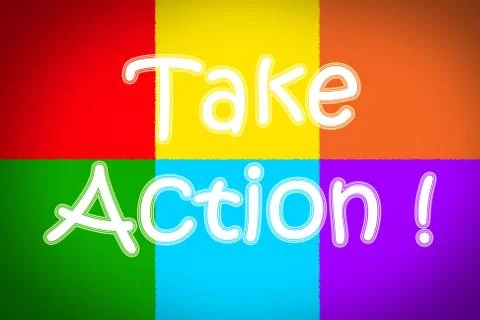 Take action concept Stock Illustration