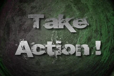 Take action concept Stock Illustration