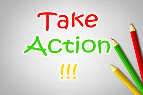 Take action concept Stock Illustration