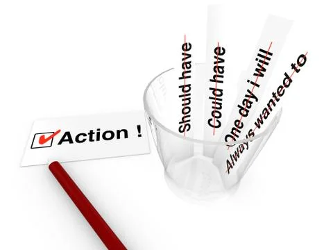 Take action concept Stock Illustration