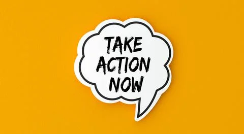 Take action now Stock Illustration