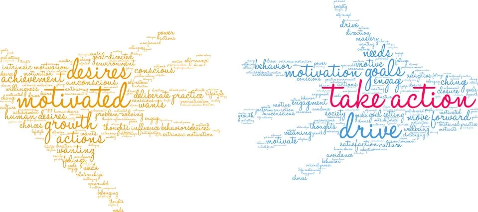 Take Action Word Cloud Stock-Illustration
