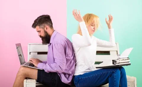 Take advantage technology development. Technological progress benefits Foto stock