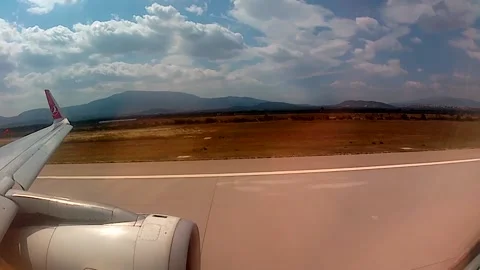 Take off airplane Stock Footage 133837006