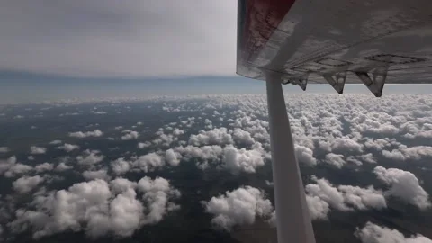 Take-off of an airplane, shooting from a side window Stock Footage 172089082