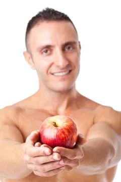 Take this apple Stock Photos