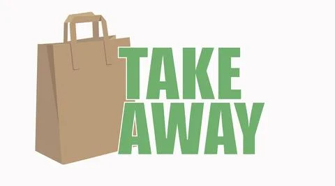Take Away Bag Icon. Stock Illustration
