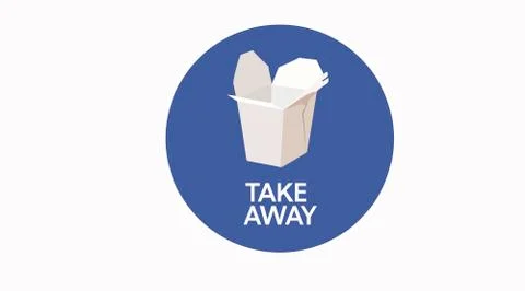 Take away box icon Stock Illustration