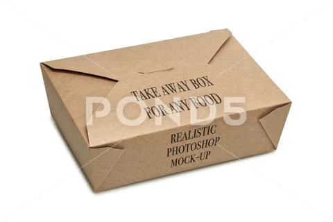 Take away box PSD Template