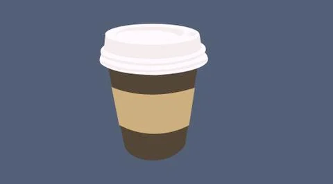 Take Away Coffee Cup Stock Illustration