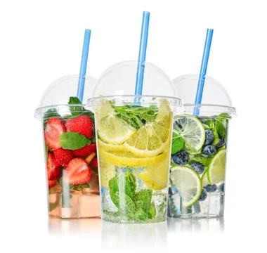 Take away drinks concept. Stock Photos