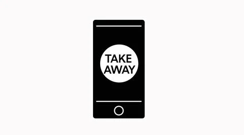 Take Away Icon Stockillustratie
