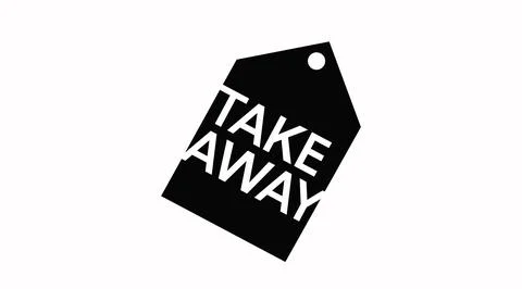 Take away icon vector Stock Illustration