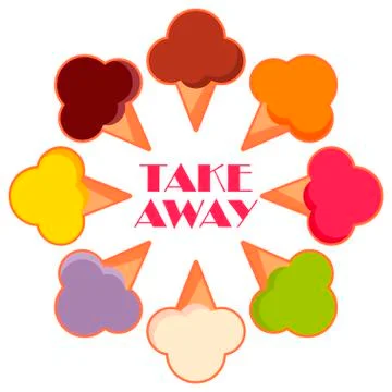 Take Away. Stock Illustration
