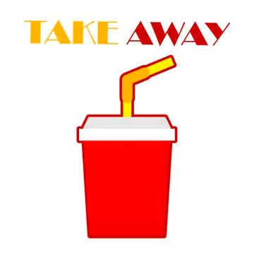 Take Away. Stock Illustration
