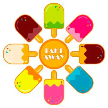 Take Away. Stock Illustration