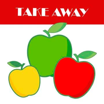 Take Away. Stock Illustration