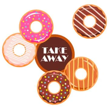 Take Away. Stock Illustration