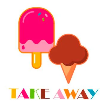 Take Away. Stock Illustration
